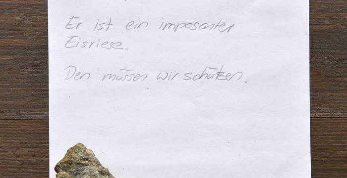Flaschenpost @ Pro Natura Zentrum Aletsch