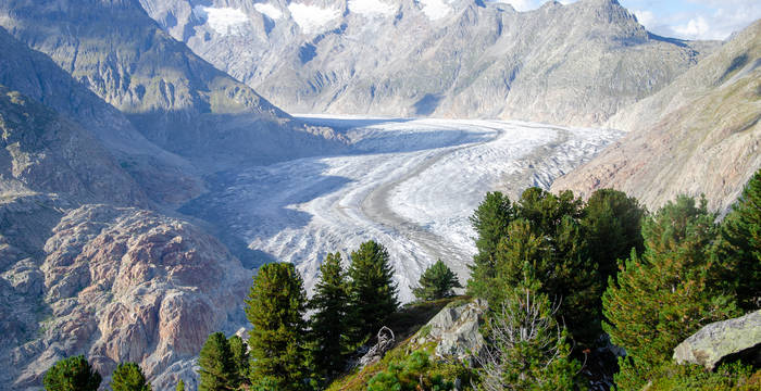 Aletschgletscher im Sommer