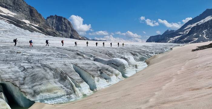 Aletschgletscher im Sommer