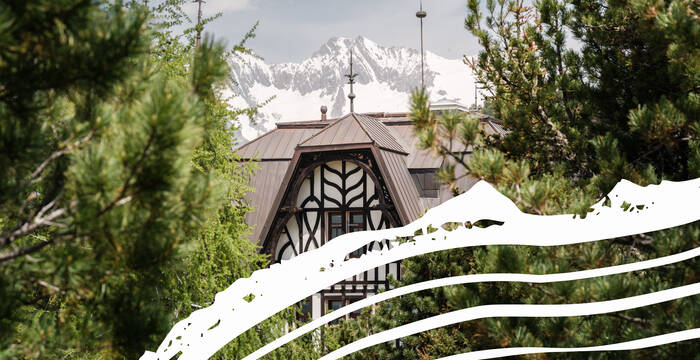 Villa Cassel mit Jubiläumslogo