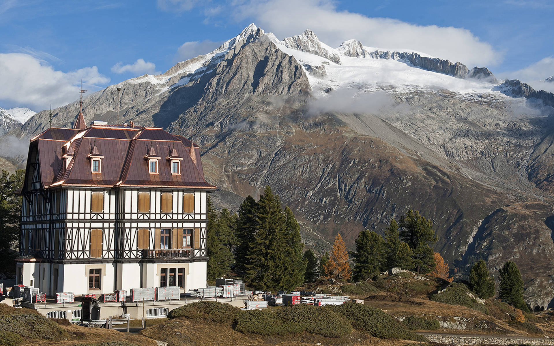 La Villa Cassel avec le nouveau toit.