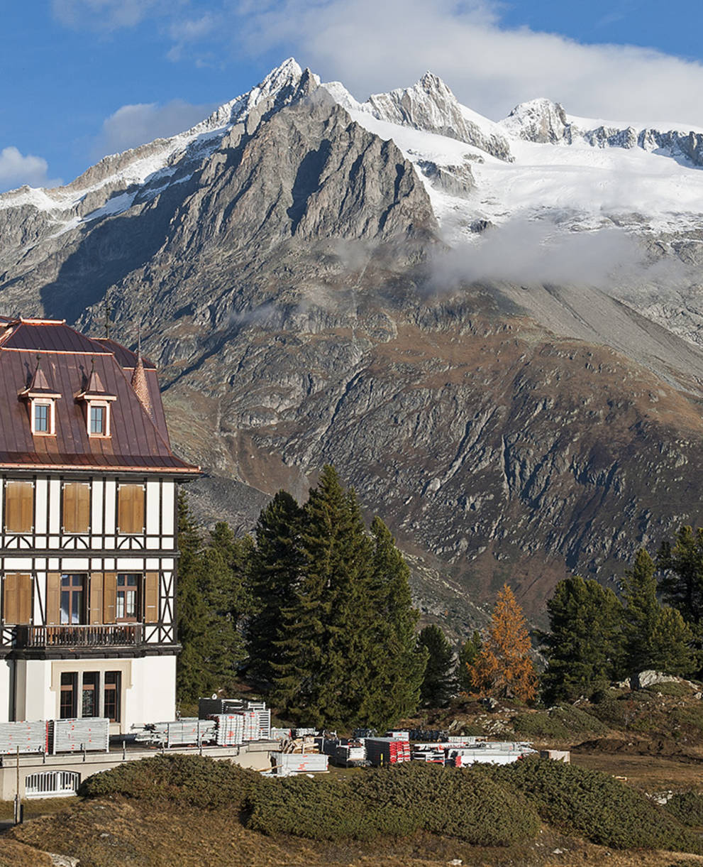 Die Villa Cassel mit neuem Dach.