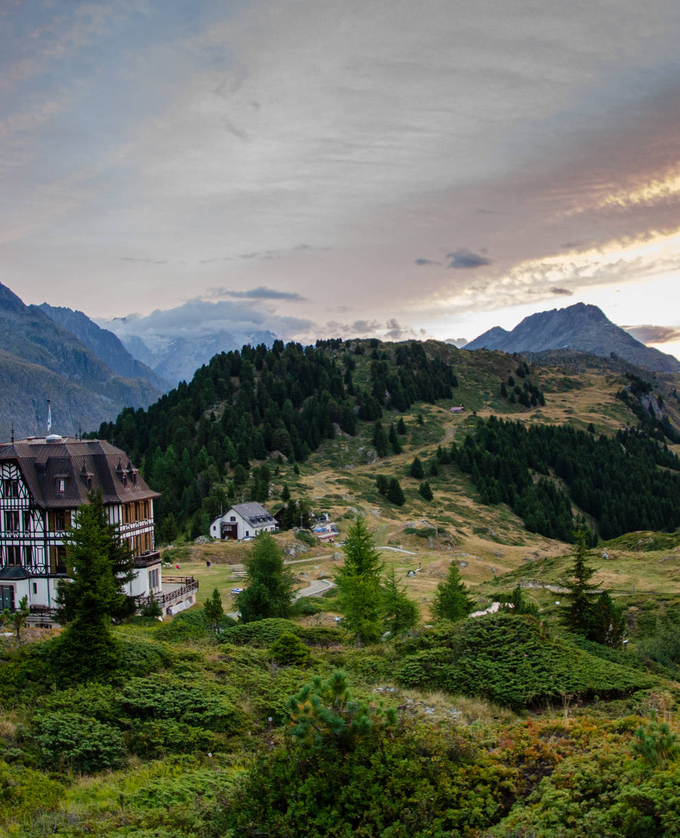 Abendstimmung Villa Cassel