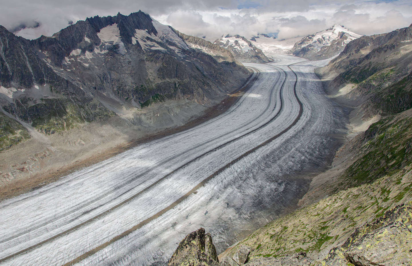 Aletschgletscher im Sommer